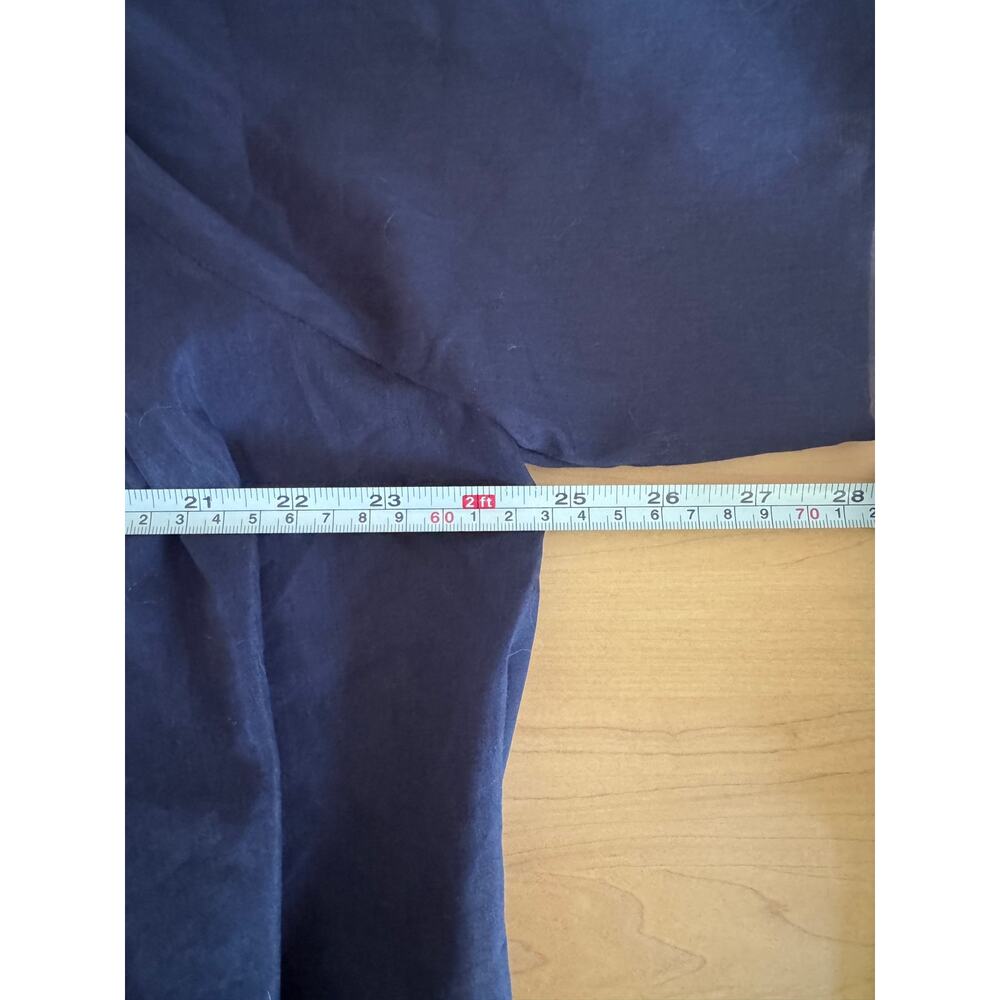 Quince Cotton-Silk Voile Short Sleeve Blouse Dark Navy Blue Size: XS - Picture 5 of 6